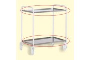 Stainless steel trolley shelves