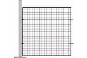 ESD room divider extension element wire grating 1120mm