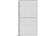 ESD room divider extension element wire grating 2000mm
