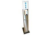 Inox totem + dispenser 700ml