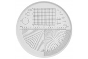 Precision measuring scale for lengths, angles and diameters