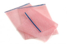  - Pink antistatic bubble bag with flap