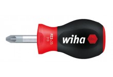 WIHA - SoftFinish Pozidriv screwdriver with short round blade