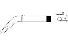 WELLER - Stiften CT2 X (hoekig) voor soldeerbout W201 