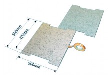 ITECO - Vloertegel,met elkaar verbindbaar 500 x 500 x 4 mm