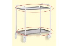 ITECO - Stainless steel trolley shelves