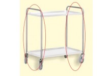 ITECO - Kit of 2 Uprights-handles with wheels