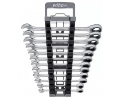 Ring ratchet open-ended spanner set