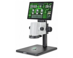 Video microscope on stand