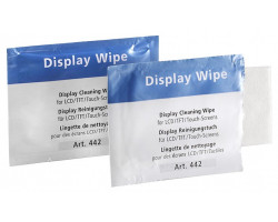 Display cleaning cloth, moist