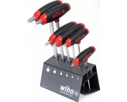 L-key with T-handle set ComfortGrip in holder