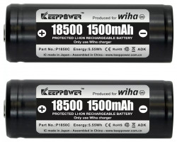 Battery set, 18500 Li-ion