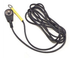 Earthing cable ESD, black, 1,5 m