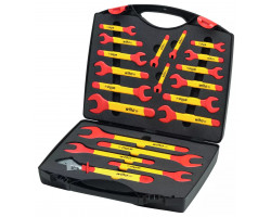 Single open-end spanner set, insulated 6-32 mm