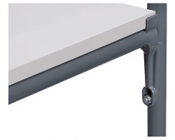 ESD-Reinforcement struts for shelved trolleys