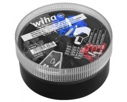 Twin wire end sleeves with plastic collar set 