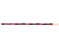 Red - black braided cable 