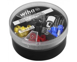 Wire end sleeves with plastic collar set