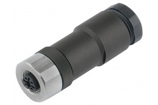 BINDER - M12-A, connecteur duo, pince à visser, inoxydable