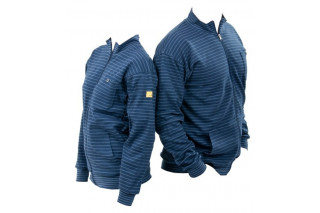  - ESD Sweatshirt with zip and long sleeve