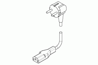 WELLER - 3 polige IEC netsnoer 