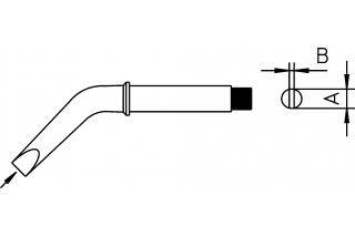 WELLER - CT5 X (angle) tips for soldering iron W61