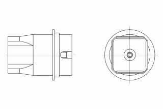 WELLER - Nozzle 4 heated sides NQ25