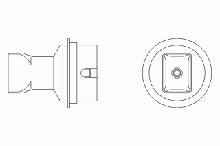 WELLER - Nozzle 4 heated sides NQ15