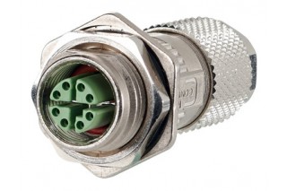 METZ CONNECT - Connector M12 IP67 field montage met flens X-coded