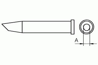 WELLER - Soldering tip XT 45°