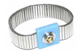  - Bracelet en métal argenté extensible