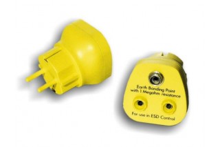 ITECO - ESD grounding plug DK 10mm - Banana 4mm