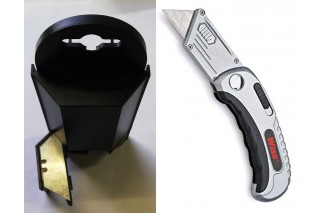 CRESCENT WISS® - Folding cutter + 50 blades dispenser