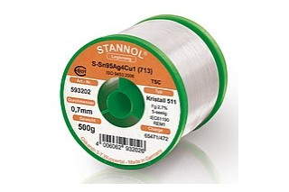 STANNOL - Fil à souder TSC305 Ecoloy (Kristall 511)