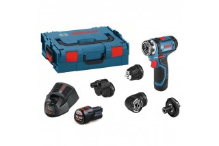 BOSCH - Kit GSR 12 V 15 FC + 2 batterijen + 5 accessoires