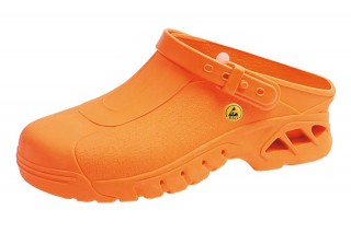 ABEBA - AUTO-KLAVIERBAR ESD clogs orange