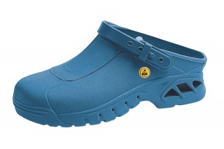 ABEBA - AUTO-KLAVIERBAR ESD clogs blue