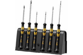 WERA - Screwdriver 1578 set and rack for electronic applications 