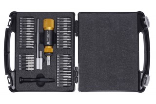 BERNSTEIN - Hex 4mm bit set with torque screwdriver and adapter