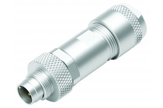 BINDER - M9 IP67, mannelijke kabelconnector, irisveer, afschermbaar
