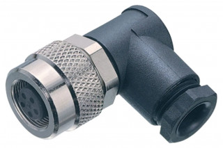 BINDER - M9 IP67, vrouwelijke haakse connector