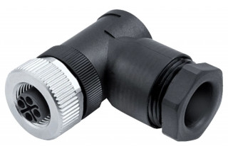 BINDER - M12-S, connecteur coudé, alimentation