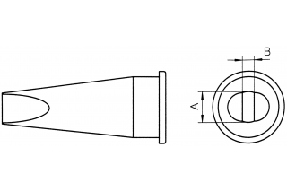 WELLER - Tips LHT Chisel shape