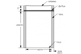  - Antistatic bag shielded with Zip-Top