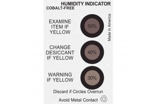  - Cobalt-free humidity indicator card 30, 40, 50%