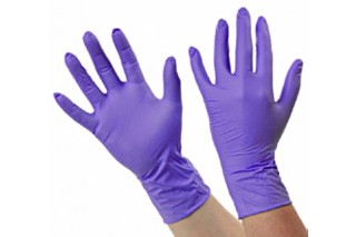  - Purple disposable Nitrile gloves