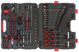 CRESCENT® - Professionele gereedschapsset met 1/4" en 1/2" aandrijving, 110p