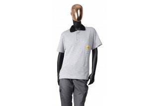  - ESD Female polo shirt, short sleeve with pocket TS16