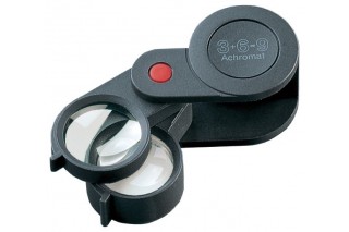 ESCHENBACH - Loupe pliante de précision 3x + 6x = 9x