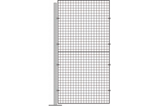  - ESD room divider extension element wire grating 2000mm